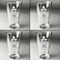 Happy Thanksgiving Set of Four Engraved Beer Glasses - Individual View