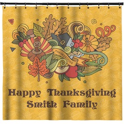 Happy Thanksgiving Shower Curtain - Custom Size (Personalized)