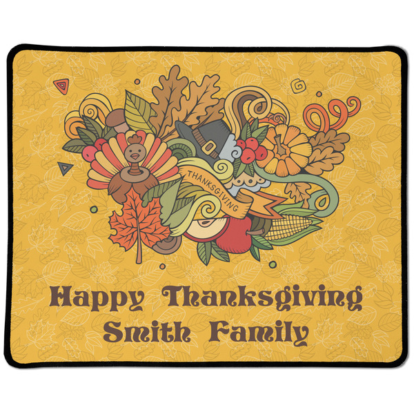 Custom Happy Thanksgiving Large Gaming Mouse Pad - 12.5" x 10" (Personalized)