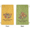 Happy Thanksgiving Small Laundry Bag - Front & Back View