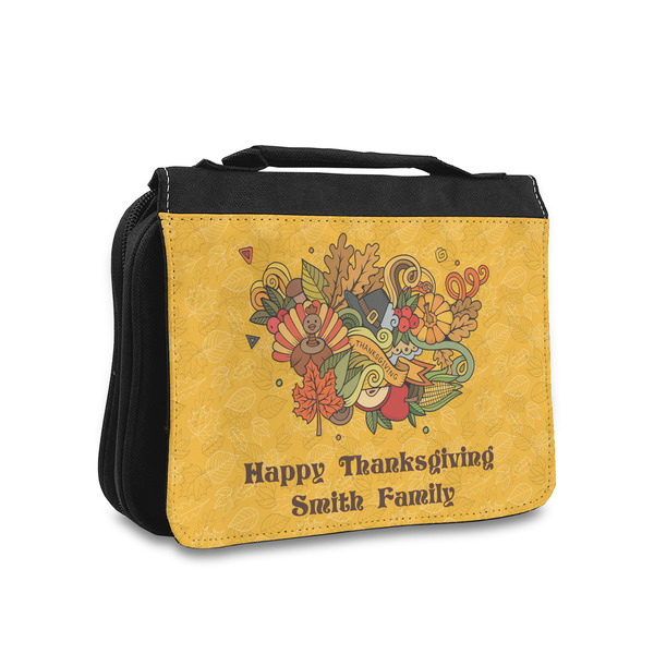 Custom Happy Thanksgiving Toiletry Bag - Small (Personalized)