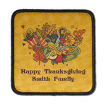 Happy Thanksgiving Iron On Square Patch w/ Name or Text