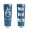 Happy Thanksgiving Steel Blue RTIC Everyday Tumbler - 28 oz. - Front and Back