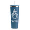 Happy Thanksgiving Steel Blue RTIC Everyday Tumbler - 28 oz. - Front