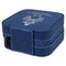 Happy Thanksgiving Travel Jewelry Boxes - Leather - Navy Blue - View from Rear