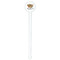 Happy Thanksgiving White Plastic 7" Stir Stick - Round - Single Stick