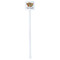 Happy Thanksgiving White Plastic Stir Stick - Double Sided - Square - Single Stick