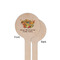 Happy Thanksgiving Wooden 6" Stir Stick - Round - Single Sided - Front & Back