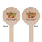 Happy Thanksgiving Wooden 7.5" Stir Stick - Round - Double Sided - Front & Back