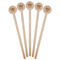 Happy Thanksgiving Wooden 7.5" Stir Stick - Round - Fan View