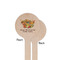 Happy Thanksgiving Wooden 7.5" Stir Stick - Round - Single Sided - Front & Back