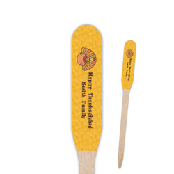 Happy Thanksgiving Paddle Wooden Food Picks - Double Sided (Personalized)