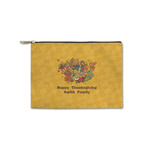 Happy Thanksgiving Zipper Pouch - Small - 8.5"x6" (Personalized)