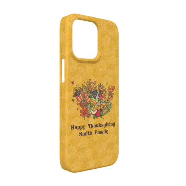 Custom Happy Thanksgiving iPhone Case - Plastic - iPhone 13 (Personalized)