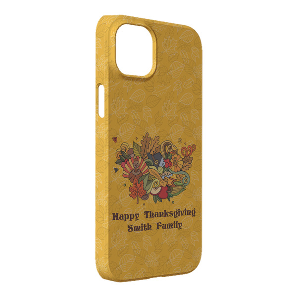 Custom Happy Thanksgiving iPhone Case - Plastic - iPhone 14 Pro Max (Personalized)