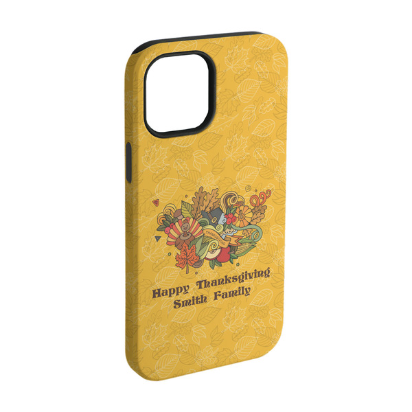 Custom Happy Thanksgiving iPhone Case - Rubber Lined - iPhone 15 (Personalized)