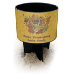 Happy Thanksgiving Black Beach Spiker Drink Holder (Personalized)