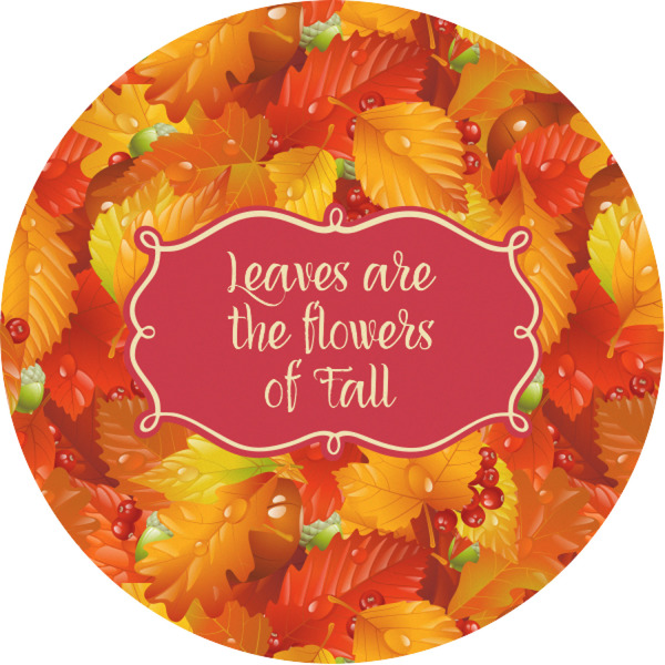 Custom Fall Leaves Multipurpose Round Labels - 1" (Personalized)