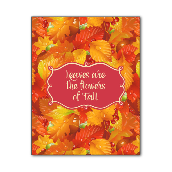 Custom Fall Leaves Wood Print - 11x14