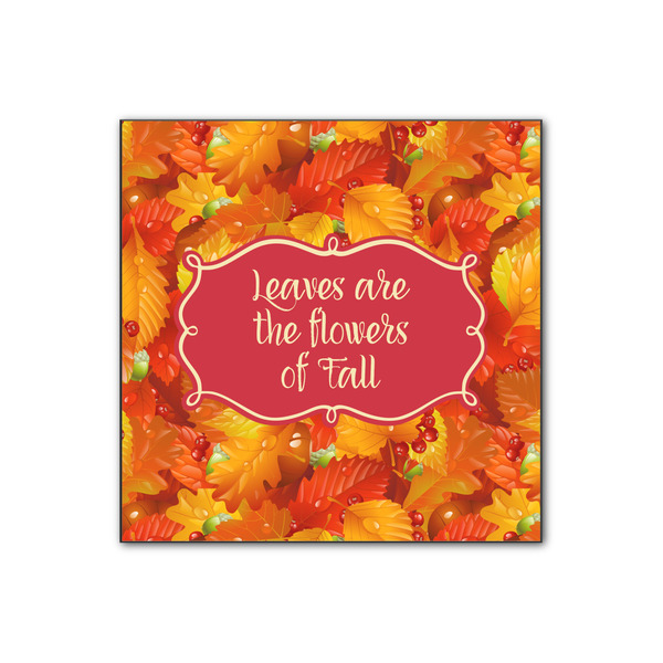 Custom Fall Leaves Wood Print - 12x12