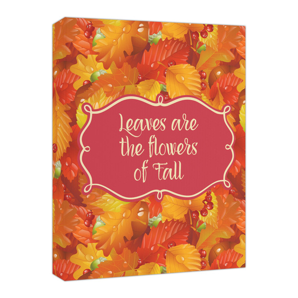 Custom Fall Leaves Canvas Print - 16x20