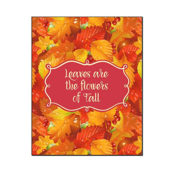 Custom Fall Leaves Wood Print - 16x20