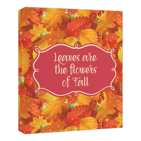 Custom Fall Leaves Canvas Print - 20x24