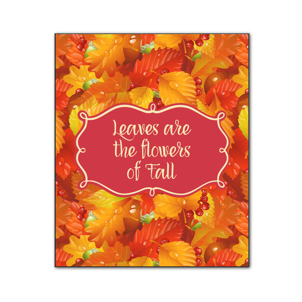 Custom Fall Leaves Wood Print - 20x24