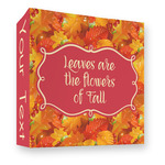 Fall Leaves 3 Ring Binder - Full Wrap - 3"