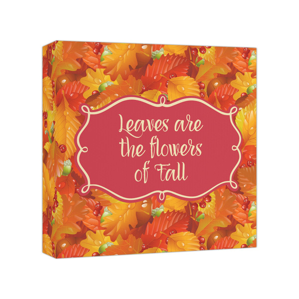 Custom Fall Leaves Canvas Print - 8x8