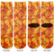 Fall Leaves Adult Crew Socks - Double Pair - Front and Back - Apvl