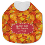 Fall Leaves Jersey Knit Baby Bib