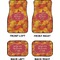 Fall Leaves Car Floor Mats Set (2F + 2B)