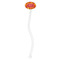 Fall Leaves Clear Plastic 7" Stir Stick - Oval - Single Stick