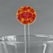 Fall Leaves Clear Plastic 7" Stir Stick - Round - Main