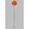 Fall Leaves Clear Plastic 7" Stir Stick - Round - Single Stick