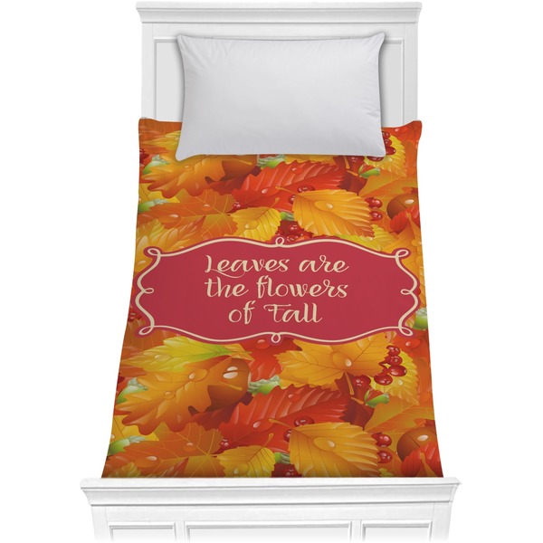 Custom Fall Leaves Comforter - Twin