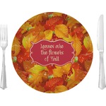 Fall Leaves 10" Glass Lunch / Dinner Plates - Single or Set