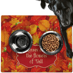 Fall Leaves Dog Food Mat - Large