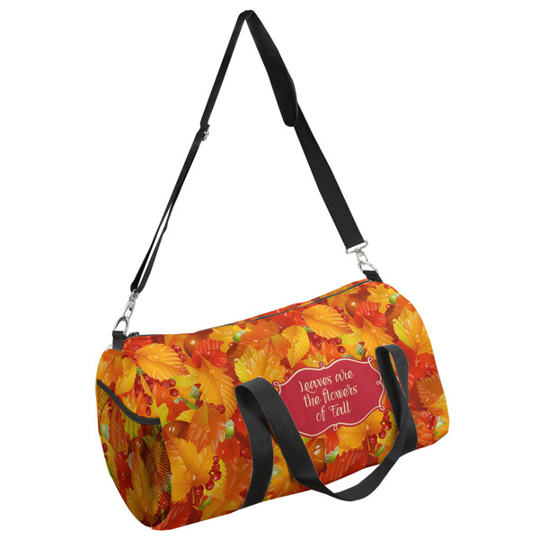 Custom Fall Leaves Duffel Bag - Large