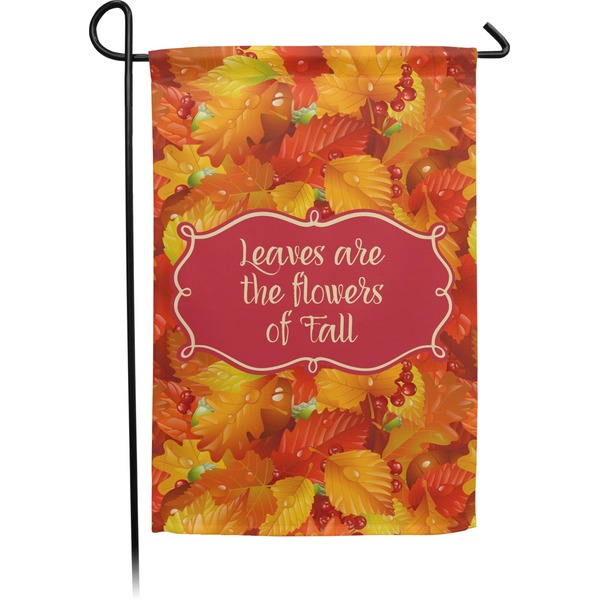 Custom Fall Leaves Small Garden Flag - Double Sided