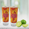 Fall Leaves Glass Shot Glass - 2 oz - LIFESTYLE