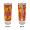 Fall Leaves Glass Shot Glass - 2 oz - Single - APPROVAL