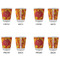 Fall Leaves Glass Shot Glass - Standard - Set of 4 - APPROVAL