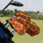 Fall Leaves Golf Club Iron Cover - Set of 9 (Personalized)