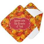 Fall Leaves Hooded Baby Towel