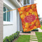 Fall Leaves House Flags - Double Sided - LIFESTYLE