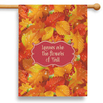 Fall Leaves 28" House Flag - Single Sided