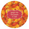 Fall Leaves Icing Circle - Medium - Single