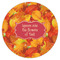 Fall Leaves Icing Circle - Small - Single